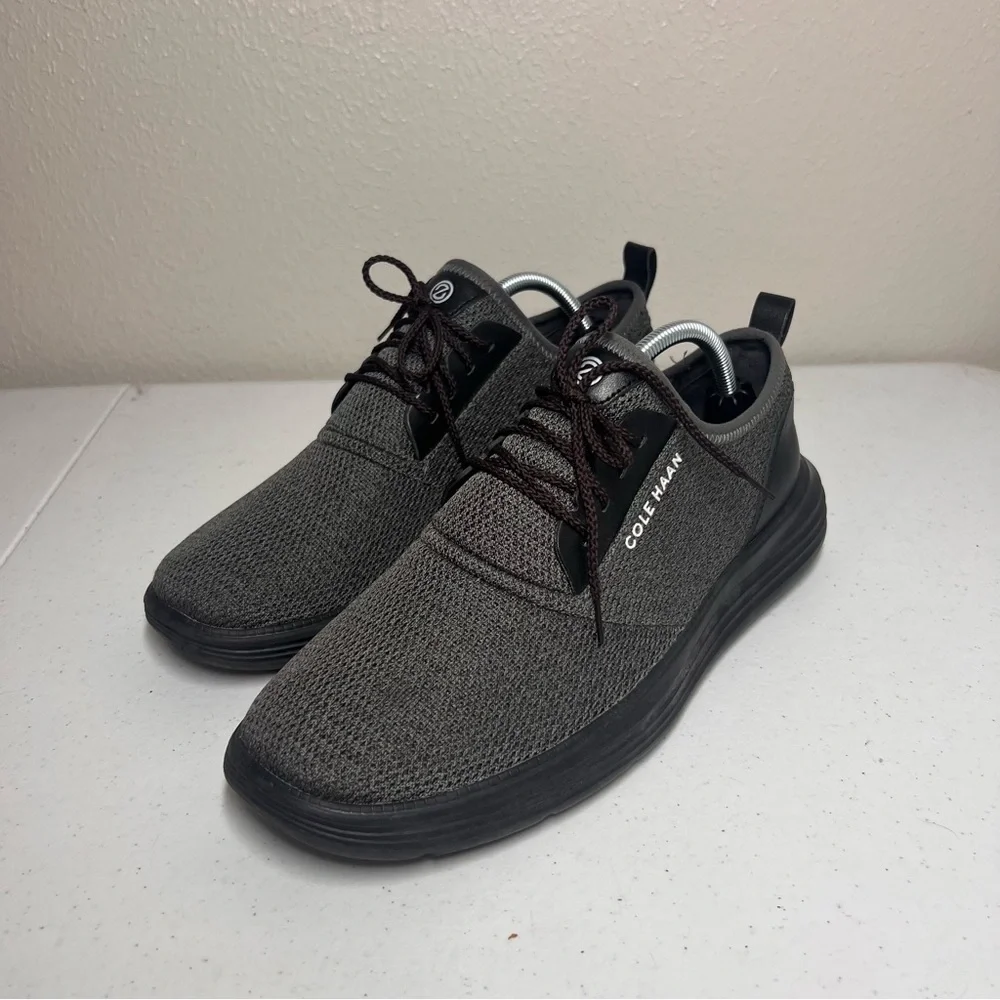 Cole Haan Grand Sport Journey Sneaker Mens 10.5M Gray Knit Lace Up Casual Shoes